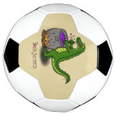 Drôle alligator vert cuisine dessin animé (Tourné)