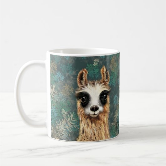 Drôle Alpaca café Mug (Gauche)