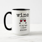Drôle, Amateur De Vins, Citation, Mug De Café (Gauche)