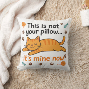 Drôle Amoureux des chats Coussin