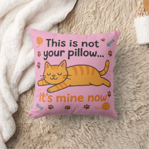 Drôle Amoureux des chats Coussin