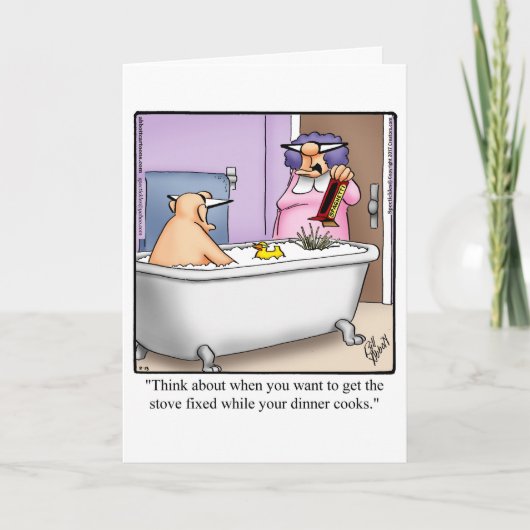 Drôle Anniversaire Carte Pour Elle (Devant)