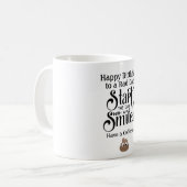 Drôle Anniversaire Mug DAD - Sourire - Café et pom (Devant gauche)