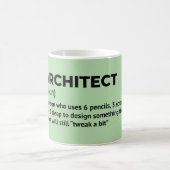 Drôle Architecte Café Mug (Centre)