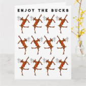 Drôle argent comptant Cartes de fin de année de No (Fleur jaune)