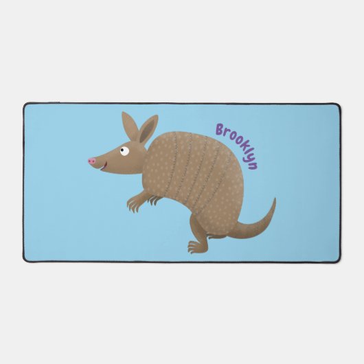 Drôle armadillo joyeux dessin animé (Recto)
