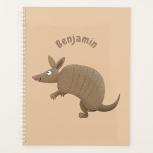 Drôle armadillo joyeux dessin animé