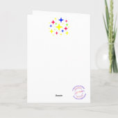 Drôle, au moins tu n'es pas.. Carte de vœux pliées (Dos)