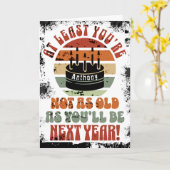 Drôle, au moins tu n'es pas.. Carte de vœux pliées (Fleur jaune)