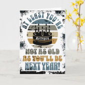 Drôle, au moins tu n'es pas.. Carte de vœux pliées (Fleur jaune)