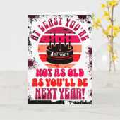 Drôle, au moins tu n'es pas.. Carte de vœux pliées (Fleur jaune)