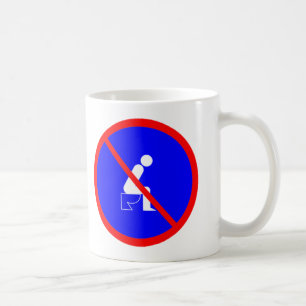 Drôle aucune séance sur la tasse de signe de