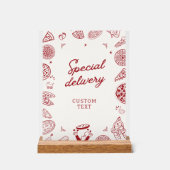 Drôle baby shower à pizza de livraison spéciale (Recto)