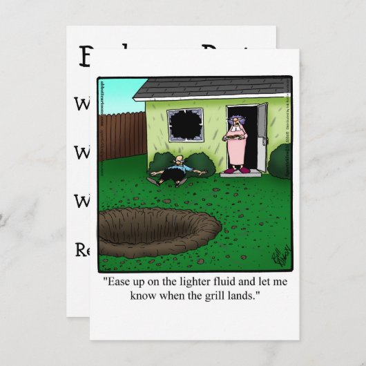 Drôle Barbecue Party Invitation (Devant / Derrière)