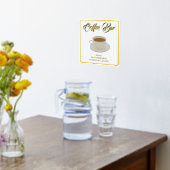 Drôle Barre de café Texte Pile Imprimer Poster (Couchage (Cuisine))