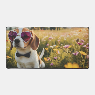 Drôle Beagle portant des lunettes de soleil dans u