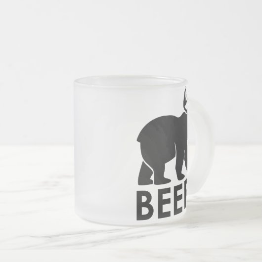 Drôle Bear Deer Beer Mug (Devant droit)