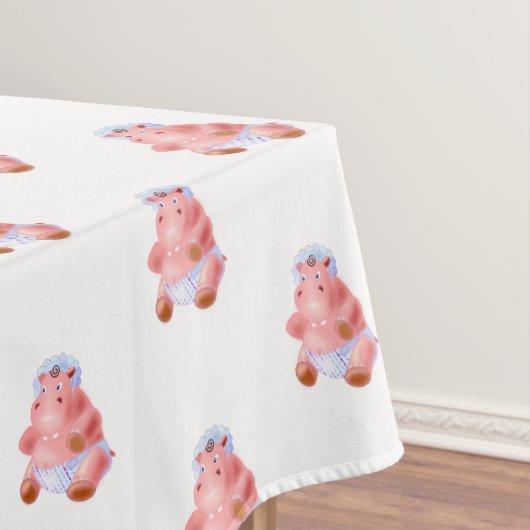 Drôle bébé Hippo nappe (In Situ)