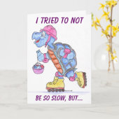 Drôle Belated Bonne carte d'anniversaire (Fleur jaune)