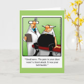 Drôle "Belt Bucke" Obtenir une carte de voeux (Fleur jaune)