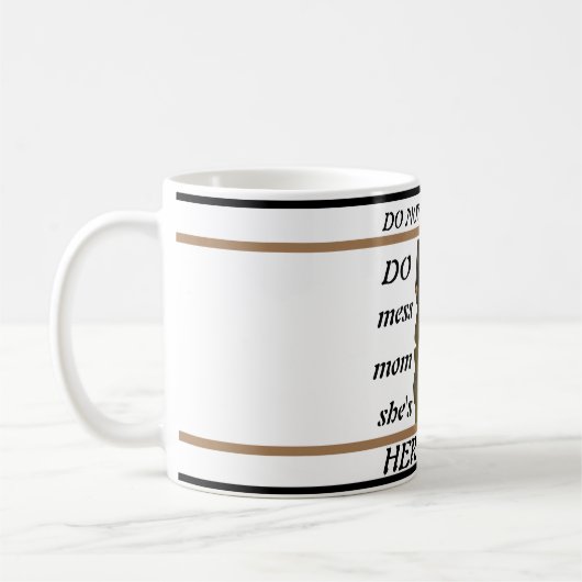 Drôle berger allemand café Mug (Gauche)