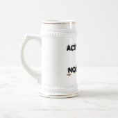 drôle bière stein mug "ACT YOUR AGE" (Gauche)