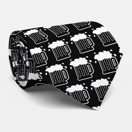 Drôle bière tasse imprimer cravate cadeau pour les (Roulé)