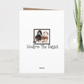 Drôle "Big Butt" Basset Hound Carte Anniversaire (Dos)