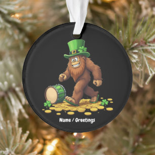 Drôle Bigfoot Sasquatch Trèfle St Patrick's Day