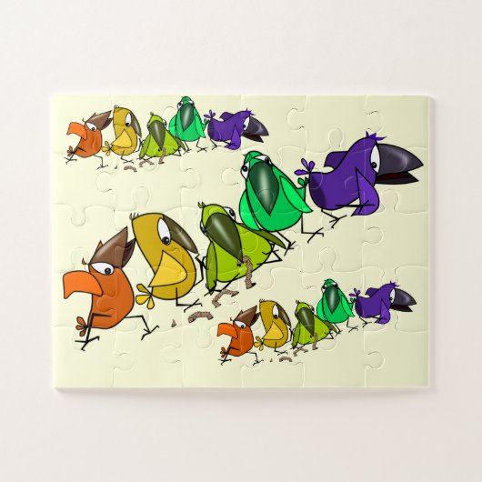 Drôle Birds Jigsaw Puzzle Puzzle (Horizontal)