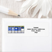 Drôle Blizzard Prévision Retour Adresse Étiquettes (En situation)