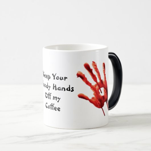 Drôle Bloody Hands Coffee Mugs (Devant droit)