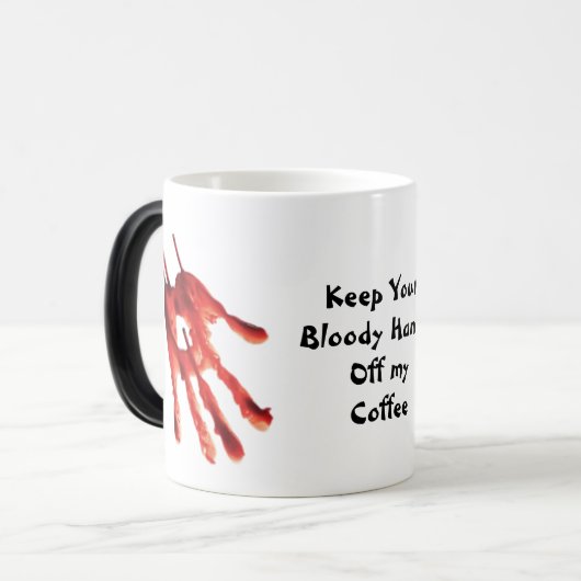 Drôle Bloody Hands Coffee Mugs (Devant gauche)