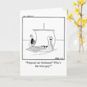 Drôle Bon Voyage Carte de voeux (Fleur jaune)