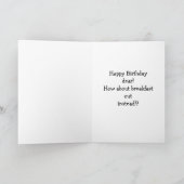 Drôle Bonne Carte D'Anniversaire Pour Elle (Intérieur)