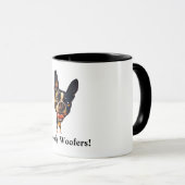 Drôle Boston Terrier Chien Mug (Devant droit)