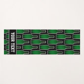 Drôle bouteille de bière imprimer tapis de yoga av (Devant (Horizontal))