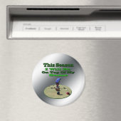 Drôle Bowles de pelouse, Big Fridge Magnet (In Situ (Lave-vaisselle))