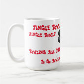 Drôle Bowles de pelouse Noël, Mug de café (Gauche)