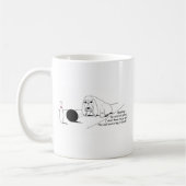 Drôle Bowling Chien Mug (Gauche)