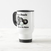 Drôle Bowls De Pelouse Jeu Sur M...., Mug de voyag (Devant gauche)