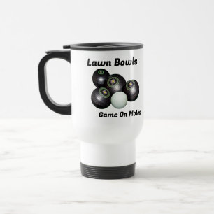 Drôle Bowls De Pelouse Jeu Sur M...., Mug de voyag