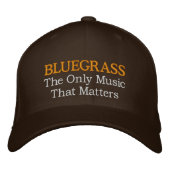 Drôle Broderie Bluegrass Casquette (Devant)