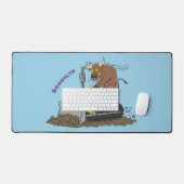 Drôle bulldozer de conduite de taureaux (Clavier et souris)