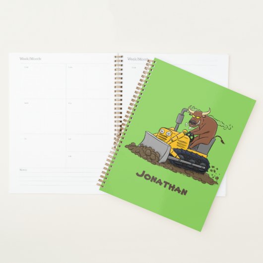 Drôle bulldozer de conduite de taureaux (Devant avec enveloppe)