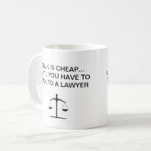 Drôle Bureau Du Procureur Café Mugs Pour Un Avocat (Devant gauche)