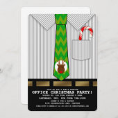 Drôle Bureau Noël Invitations (Devant / Derrière)