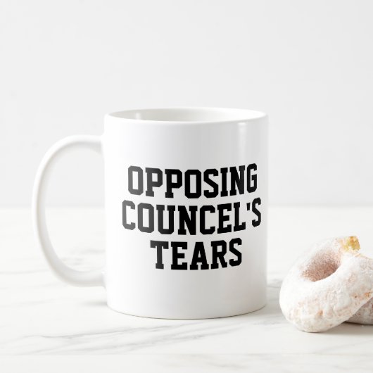 Drôle cadeau d'avocat pour l'avocat Coffee Mug (Avec donut)