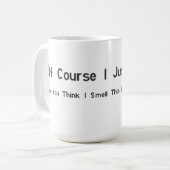 Drôle cadeau de bureau - Mug de café - juste farci (Devant gauche)