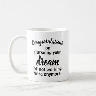 Drôle cadeau de départ pour Coworker café Mug
